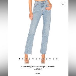 AGOLDE Cherie High Rise Straight Jeans